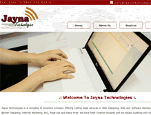 Tablet Screenshot of jaynatechnologies.com